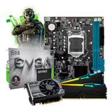 Kit Pc Gamer Core I7 + H55 +16gb Ram Placa Video Geforce 4gb