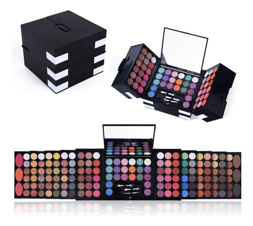 Kit De Maquillaje Profesional 142 Colores Estuche De Lujo