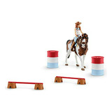 Set De Caballo De Montar Hannah De Schleich - Rodeo Con Vaqu