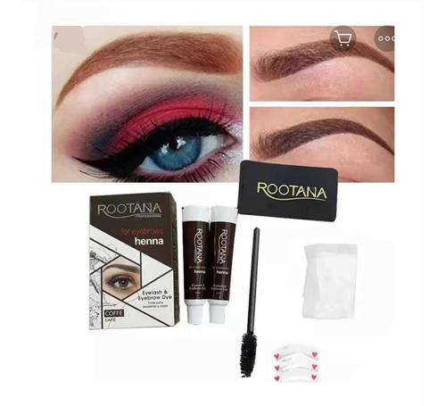 Kit Completo Henna Tintura De Cejas Microblading