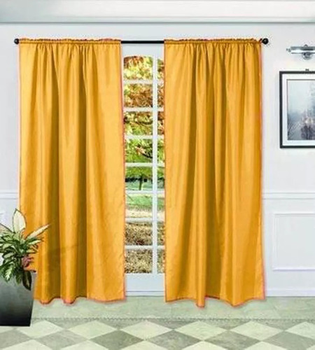 Cortina Voile Labrada Para Riel Cinta Fruncidora 1.40 X 2.00