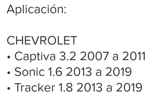 Sensor De Oxigeno Corto Cruze Sonic Tracker Banco 2 Foto 2