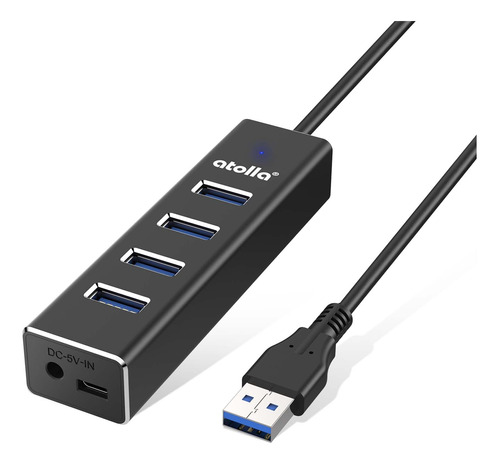 Adaptador 4 Puerto Hub Usb 3.0 5gbps Expansor Para Laptop Pc