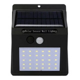 Foco Luz Solar 30 Led Sensor Movimiento Impermeable Exterior