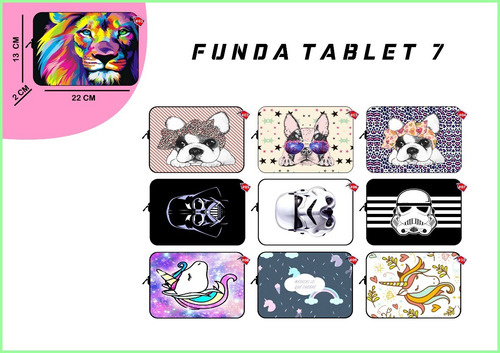 Fundas Tablet 7 Pulgadas Sublimadas