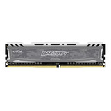 Memória Ram Crucial Ballistix 8gb Ddr4 Cinza - 2666