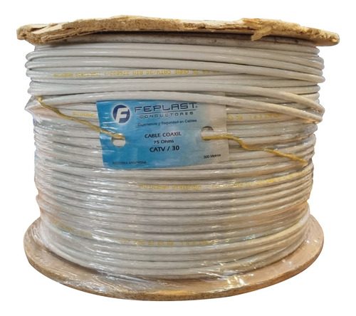 Cable Coaxil Rg59 Foam Catv/30 (bobina X 300mts) Blanco