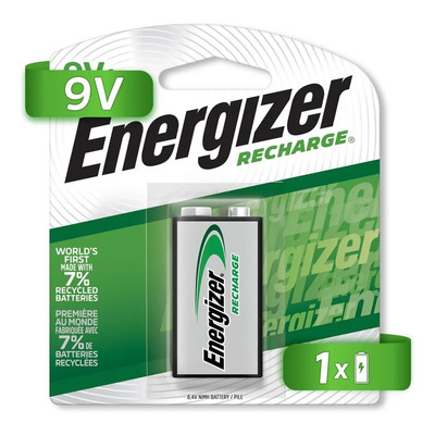 Pila Energizer Recargable 9V Rectangular - Hasta 1,000 Recargas 1 Unidad | MercadoLibre