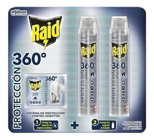 Raid Proteccion 360° Mata Insectos Voladores Y Rastreros