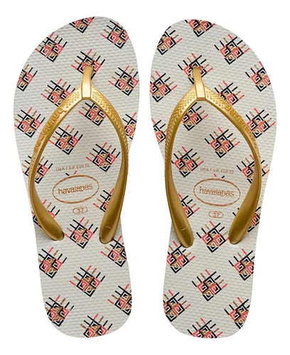 Havaianas High Ligth Ii Taco Medio Estampada 