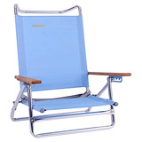 Silla De Playa Plegable De 5 Posiciones Respaldo Bajo, ...