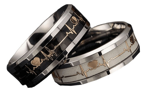 Anillos De Humor Para Novios De Acero Inoxidable Mod Ring