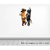 Vinil Sticker Pared 70cmlado Gato Con Botas Shrek Mod 0016