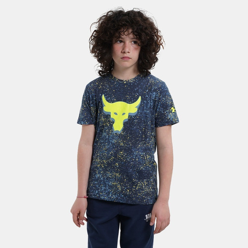 Polera Niño Under Armour Project Rock Camo