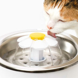 Catit Fuente De Agua Gato Acero Inoxidable  Tapete Silicón 