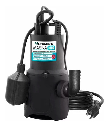 Bomba Sumergible Para Agua De Mar Achique 1/2 Hp Marina 100a