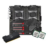Kit Servidor Dual Xeon X99 D8 Max E5 2680 V4 64gb Ecc Reg 