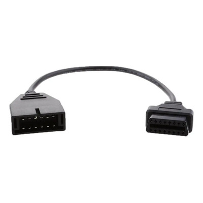 D Adaptador Conector De Cable 12 Pin Obd1 A 16 Pin De Coche