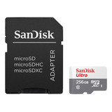 Cartão Microsdxc 256gb Sandisk Ultra 100mb/s Uhs-i / U1 / Cl