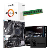 Combo Actualización Pc Amd Athlon 3000g + 8 Gb + Ssd 240