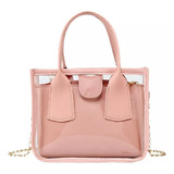 2 En 1 ,bolsa De Hombro Transparente Bolso Tote Para Mujeres