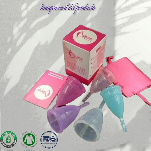 Copa Menstrual Aneer Mod Shiny + Bolsas De Viaje Paq De 5