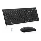 Kit De Teclado Y Mouse Inalambrico Español Portátil Por Pc