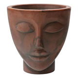 Vaso Face Rosto Feminino Decorativo Luxo Minimalista Café