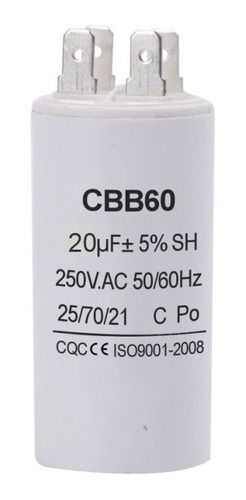 Capacitor Condensador 20uf 250v Para Bomba De Agua Terminal