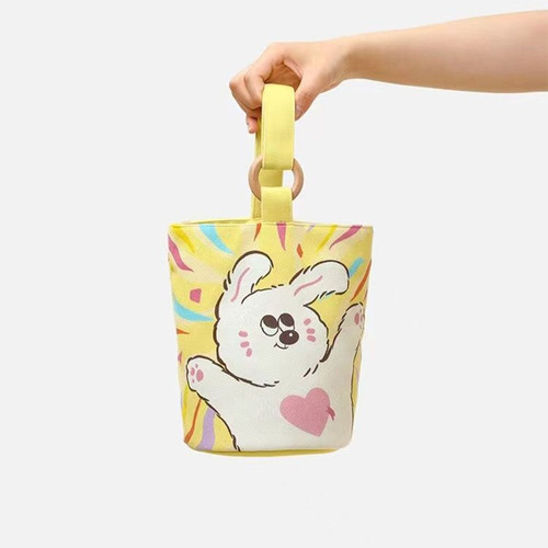 Bolso Tipo Cubo Con Estampado De Dibujos Animados, Bolsas Ci