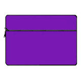 Funda Notebook Neoprene 13 14 15 17 PuLG C/ Bolsillo Violeta