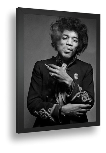 Quadro Decorativo Poster Jimi Hendrix Guitarrista 6 A3