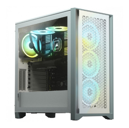 Gabinete Corsair 4000d Airflow Ventana, Midi-tower, Blanco