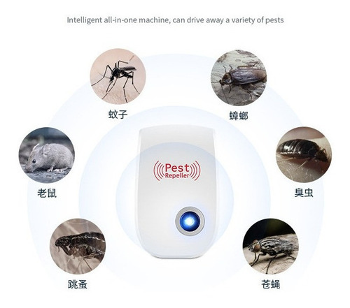 Ahuyentador Mosquitos Ultrasónico Electrónico Insectos