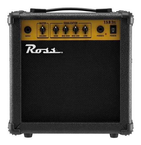 Amplificador Ross B15 Para Bajo De 15w Color Negro 220v