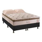 Conjunto Box-colchão Herval Pocket Imperatore+cama Universal Cinza King 193