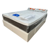 Combo Box Somier - Base Somier  Cajones  Y Baulera + Colchon