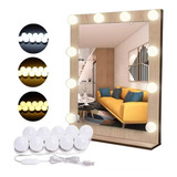 10 Focos Led Usb Luces Vanity Para Espejo De Maquillaje Color De La Luz Blanca