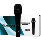 Microfone Dinâmico Soundvoice Sm90 Cardióide Chave On/off
