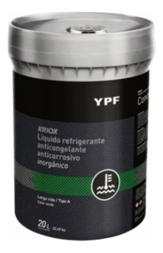 Ypf Kriox Refrigerante Inorganico - Balde 20 Litros