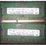 2 X 2gb Memoria Ram Sodimm Samsung M471b5773dh0 - Ch9