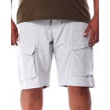 Tallas Grandes Evolution Shorts Deportivos Cargo Gris 5xl