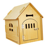 Casa De Madera Para Mascotas, Caseta Para 40cmx39cmx45cm