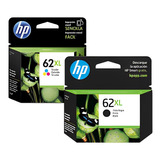 Pack De 2 Cartuchos Hp 62xl Tricolor Y Negro