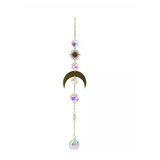 Atrapasol Arco Iris Luna Colgante Cristal Jardín Decorativos