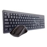 Kit Teclado Y Mouse Inalámbrico Óptico 1000 Dpi Español Pc