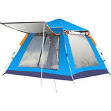 Barraca De Camping Acampamento 4/5 Pessoas Joyfox Ba-201 Azul