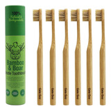 Gaia Guy Cepillo De Dientes De Bambú Con Cerdas Naturales (s