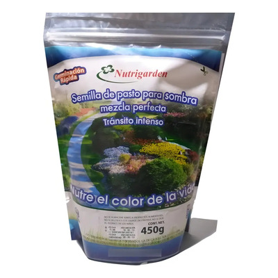 Semilla Pasto Sombra Tránsito Intenso Nutrigarden 450g 20m2 Rápida | Meses sin interés