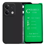 Funda Siliconada Gamuza + Ceram Para Xiaomi Redmi Note 13 5g